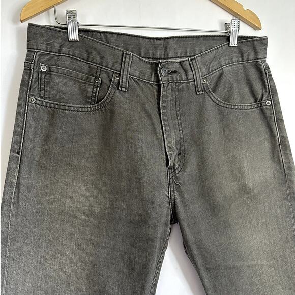 Levi's 508 Jeans Size 34 x 34 Gray Black Label Tapered Fit Denim Discontinued - Picture 4 of 13